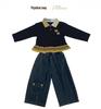 2025 New Girls' Korean Style Casual Sweatshirt and Jeans Set - Fashionable Autumn Outfit for Kids
