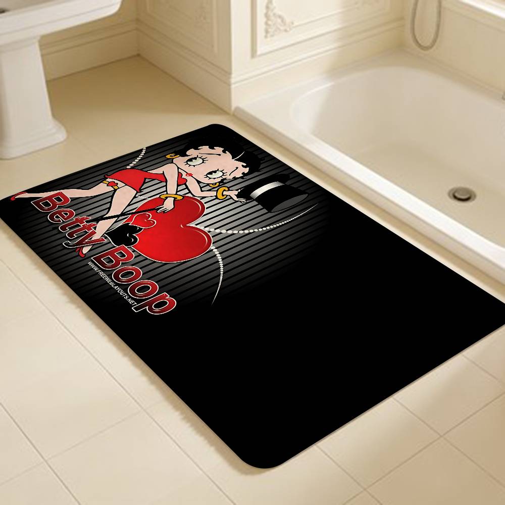 B-Betty Girl B-Boop Door Mat Washable Non-Slip Living Room Sofa Chairs Area Mat Kitchen Doormat Area Rug