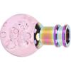 Aramox Universal Manual Gear Shift Knob, Crystal Bubble Acrylic Design with 3 Adapters, 8mm/10mm/12mm Thread Size