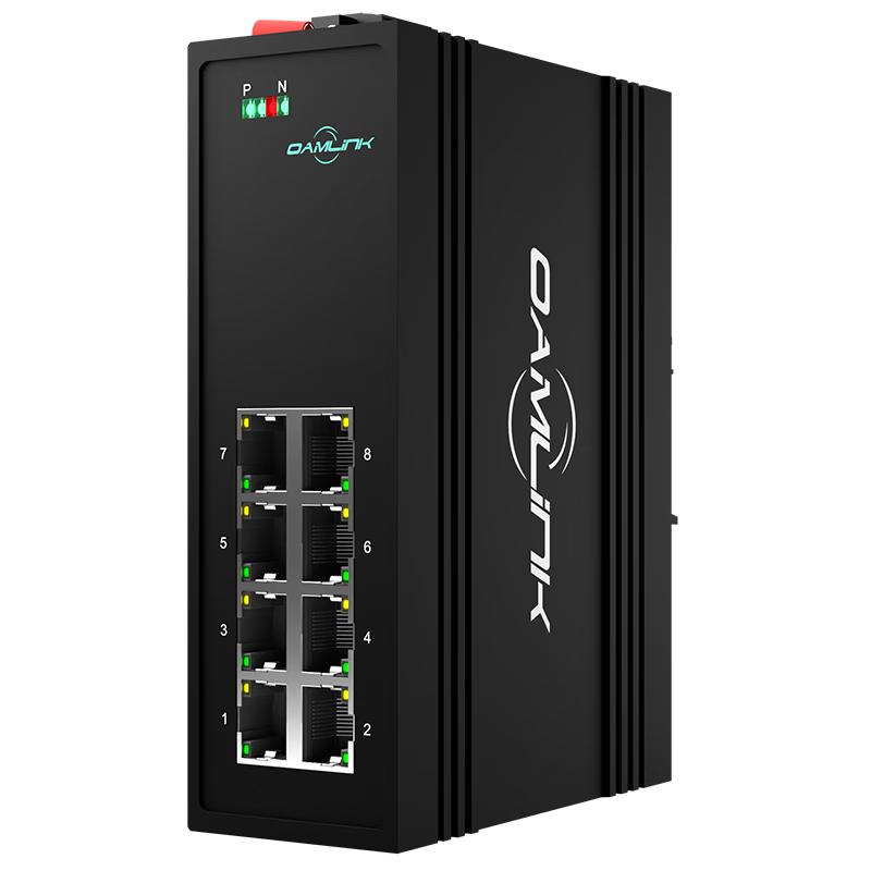 

OAMLink 8-Port 100Mbps Unmanaged Industrial PoE Switch