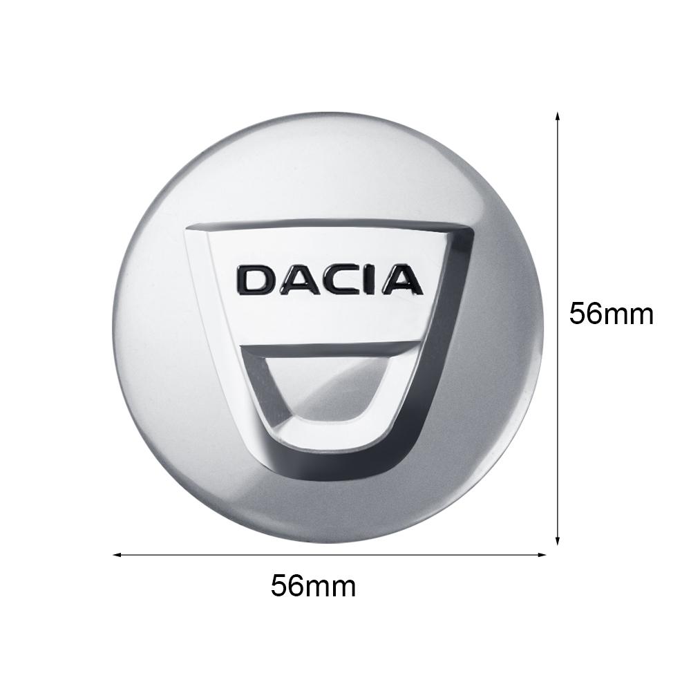 4Pcs Logo Hub Caps Car Wheel Center Cover For Dacia Duster Logan Dokker Lodgy 2 Sandero MK2 Stepway R4 Mcv Xplore Jogger Bigster