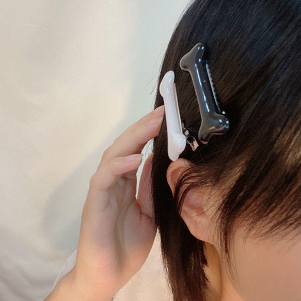 Personality Punk Hair Decoration Hair Accessories Fashion Dog Bone Design Barrettes Hairpin Headwear Hair Clips