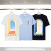 Mirage Gate Letter Logo Druck Casablanca Kurzarm Rundhals Kurzarm Personalisiertes T-Shirt