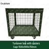 Xietu Military Green Portable Storage Cage with Wheels