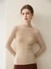 Women's Slim Fit Pure Cashmere Sweater, Half-High Neck, Soft Knit, Solid Color, 2026 Autumn/Winter Collection.