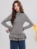 270g Velvet Women's Warm Half-High Collar Long Sleeve T-Shirt, New Autumn/Winter Korean Style Slimming Top
