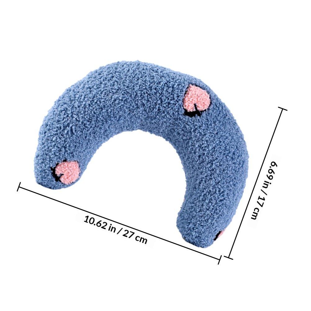 Pet Neck Sleeping Pillow Premium Lightweight Soft Breathable U-Shaped Cushion for Cats Neck Protection Sleep Cushion Portable