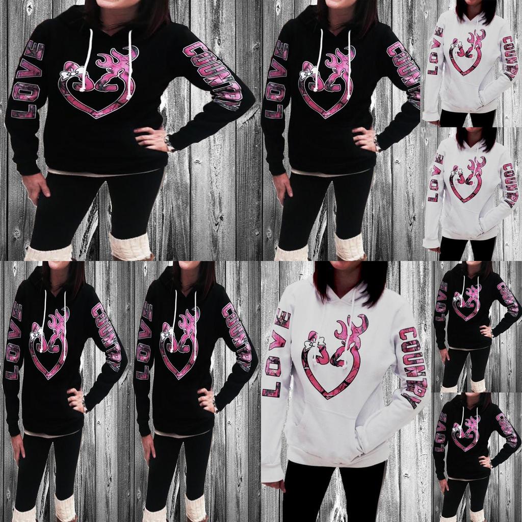 Premium Womens Long Sleeve Xmas Hoodie Sweatshirt Featuring Stylish Hooded Design