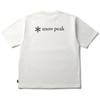 Snow Peak T shirT Nsd Back prinTed Logo T shirT L Size offwhiTe