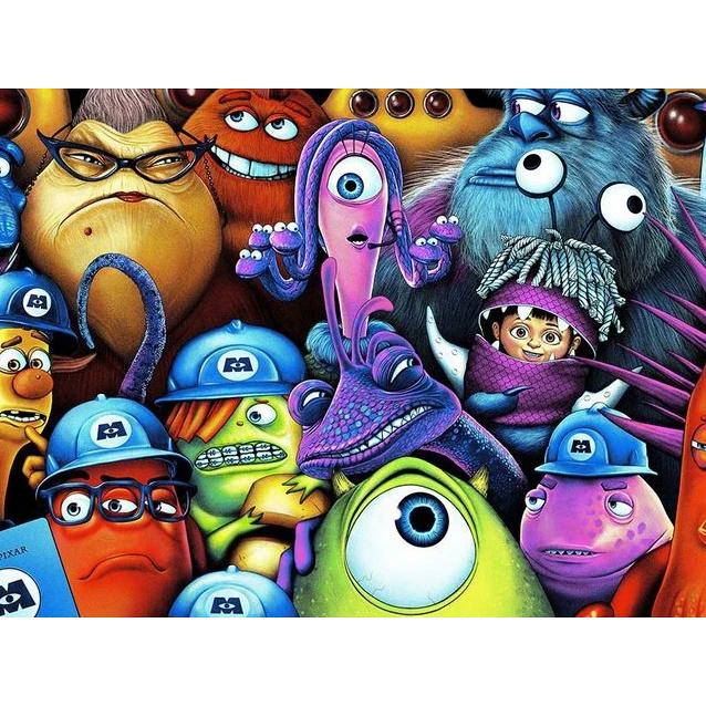 Monsters Inc Diamond Embroidery Cartoon Round Diamond Painting New Mosaic Puzzle Rhinestones Home Wall Decor