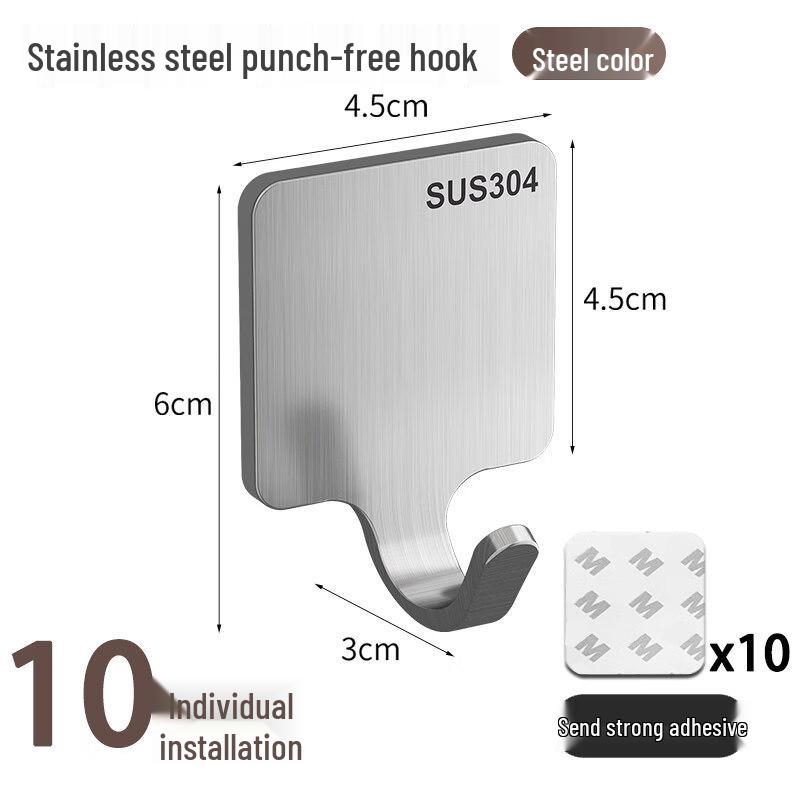 LIEI 304 Stainless Steel Self-Adhesive Hook