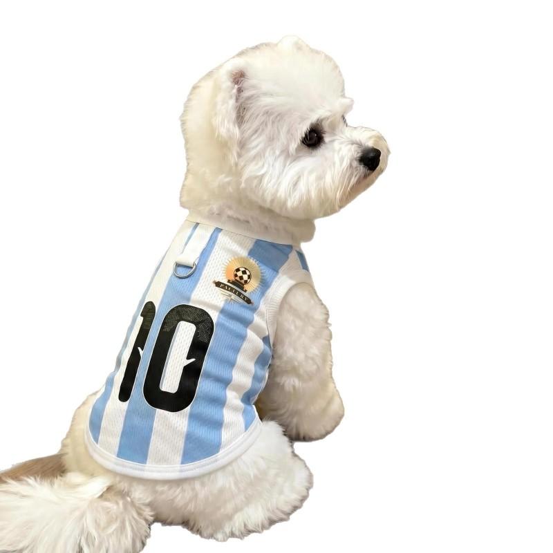 Mesh World Cup Pet Jersey Dog Football Shirt Breathable Cat Clothing National Team