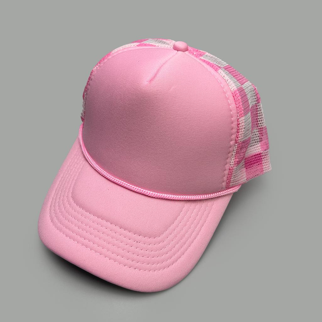 Simple Solid Plaid Camouflage Color Baseball Hats New Unisex Sunshade Color Block Breathable Casual Versatile Mesh Trucker Caps