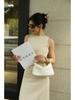 Handmade Lambskin Chain Crossbody Women's Dumpling Handbag