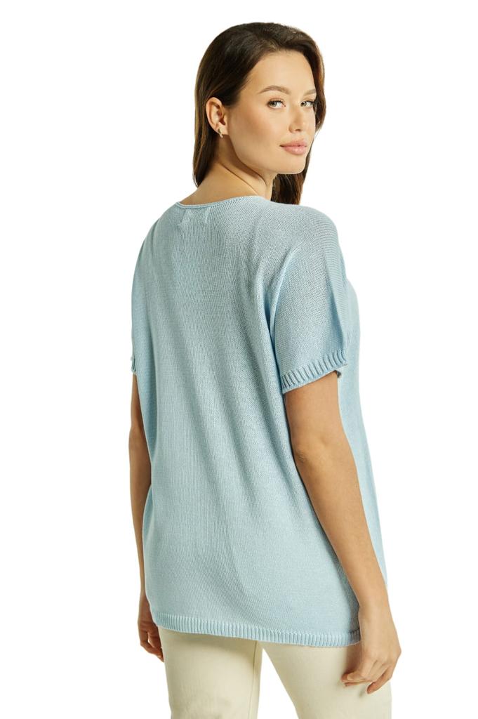 Amadea Women' Blouse, Blue Blouse by Kamea