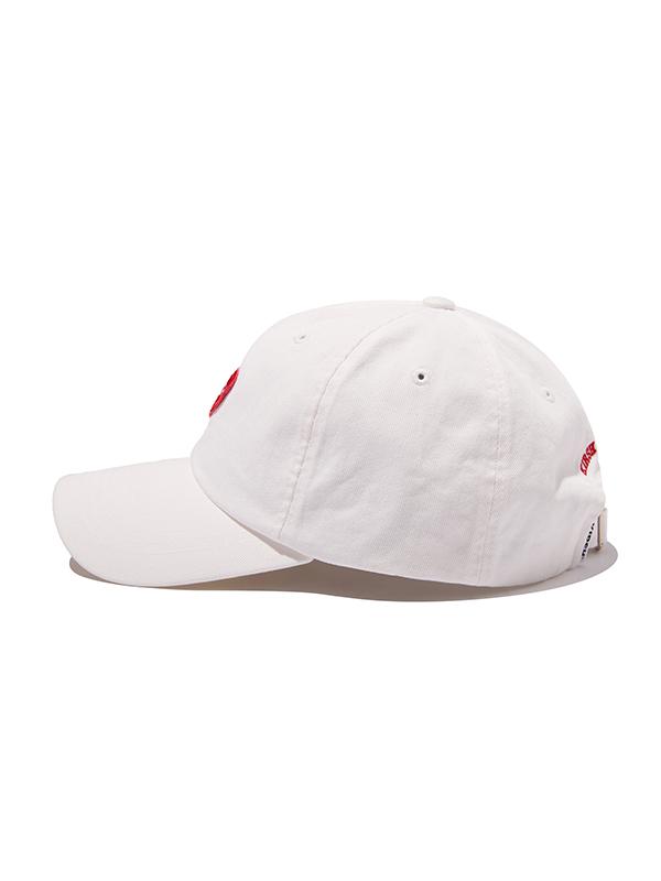 KIRSH Heart Patch Ball Cap [White]