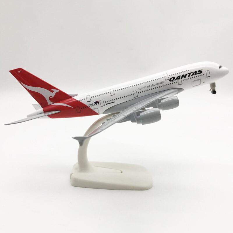 Avion Aliaj Simulare 20Cm Australia 380 Linii Aeriene Modele Avion Cu Tren de Aterizare Cadouri Copii Colecție Jucărie Avion