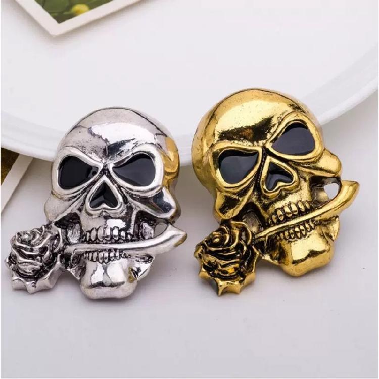 Rocker Styles Skull Lapel Pin With Sturdy Clasp Finish Elevates Suits Coats and Denims Looks