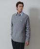 BAKKEN Point Logo Pendant V-Neck Cable Knit Bk8941_Gray