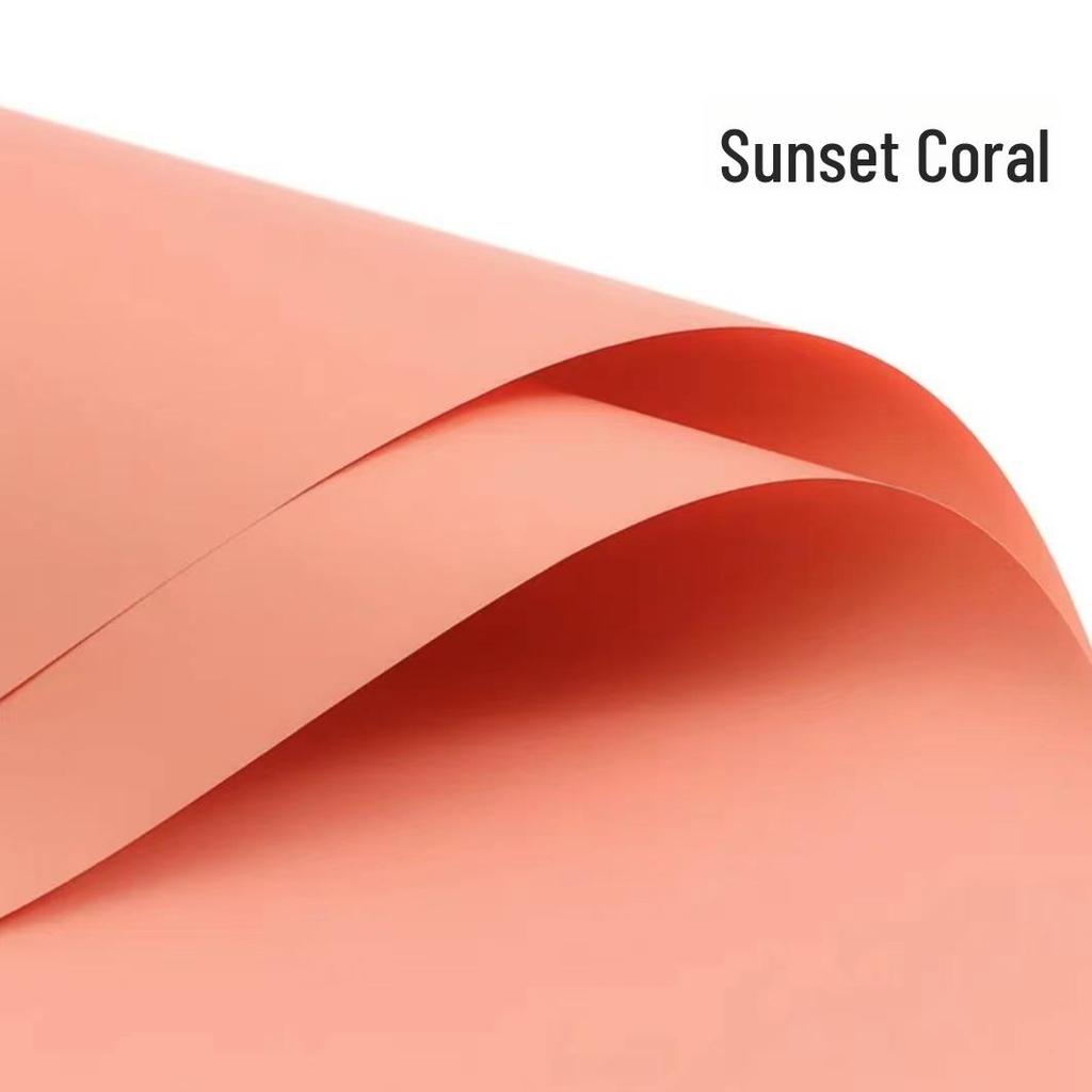 Korean Style Waterproof Flower Wrapping Paper - Pure Color Bouquet Packaging Material