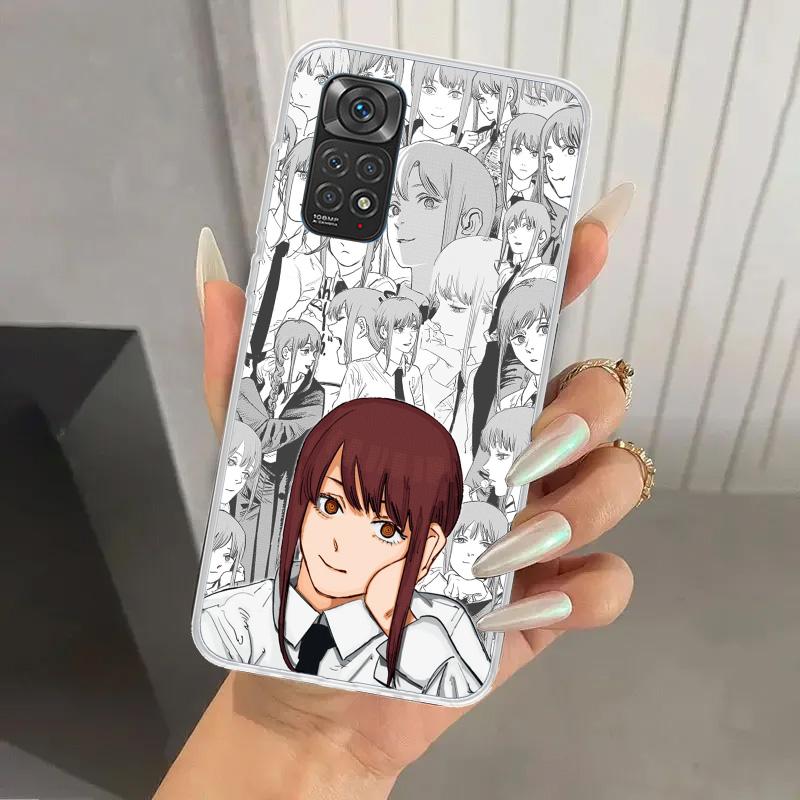 

Power Makima Chainsaws Phone Case for Xiaomi Redmi Note 15 14 14S 13 12S 12 Pro 11S 11 Plus 11T 11E 10S Soft Funda Print Shell R Redmi Note 13 Pro 4G
