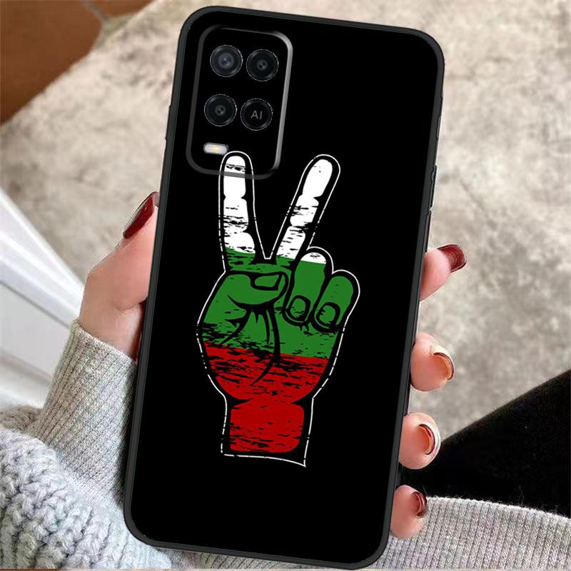 Bulgaria National Flag Case For Oppo A38 A74 A94 A54 A18 A58 A78 A98 A80 A60 A40 A96 A76 A16 A15 A17 A57 A77 A5 Pro