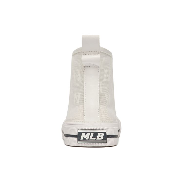 MLB Playball High Monogram Casual Simple Non-Slip Wear-Resistant Lightweight Shock Absorbing High-Top Canvas Shoes Unisex sneakers 3ACVCMM2N-50GRS