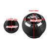 6-Speed Car Gear Head Shift Knob Cover Gear Lever Shift Lever Handball Black Leather Version Suitable For Toyota