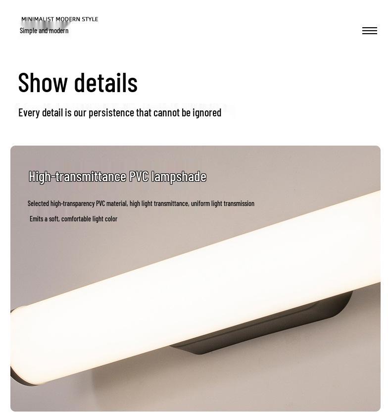 Super Bright LED Wall Lamp for Living Room, Bedroom, Balcony, Front Door, and Bathroom Mirror