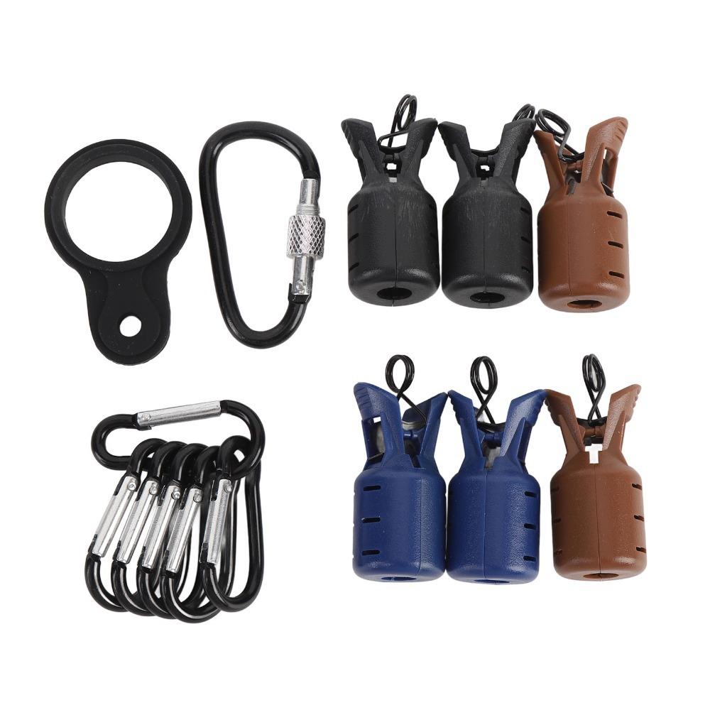 6PCS with Carabiner Fishing Hook Cover Case Easy Clip Squid Jig Bait Protector  Sea Fishing