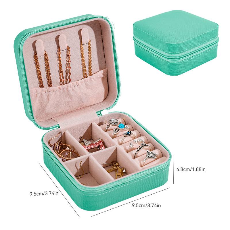 

Двойной слой кольца серьги шкатулка для хранения ювелирных изделий большой емкости чирковый