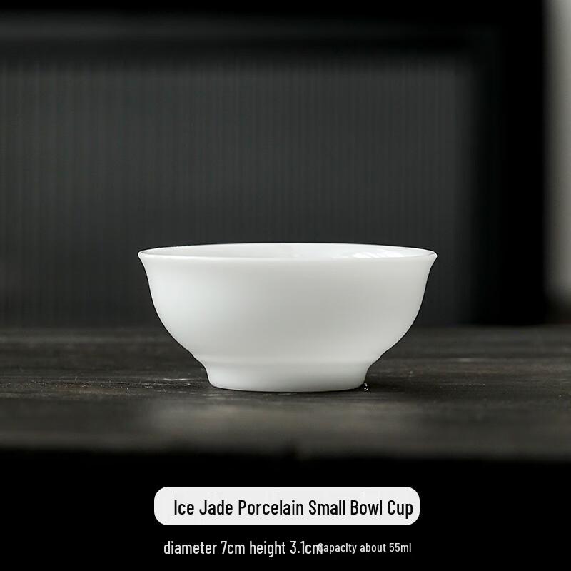 Ink Wash Ice Jade Porcelain Kung Fu Teacup
