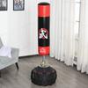 Freestanding Punching Bag for Adults, Suction Cup Base, Black and Red, 60x60x180 cm