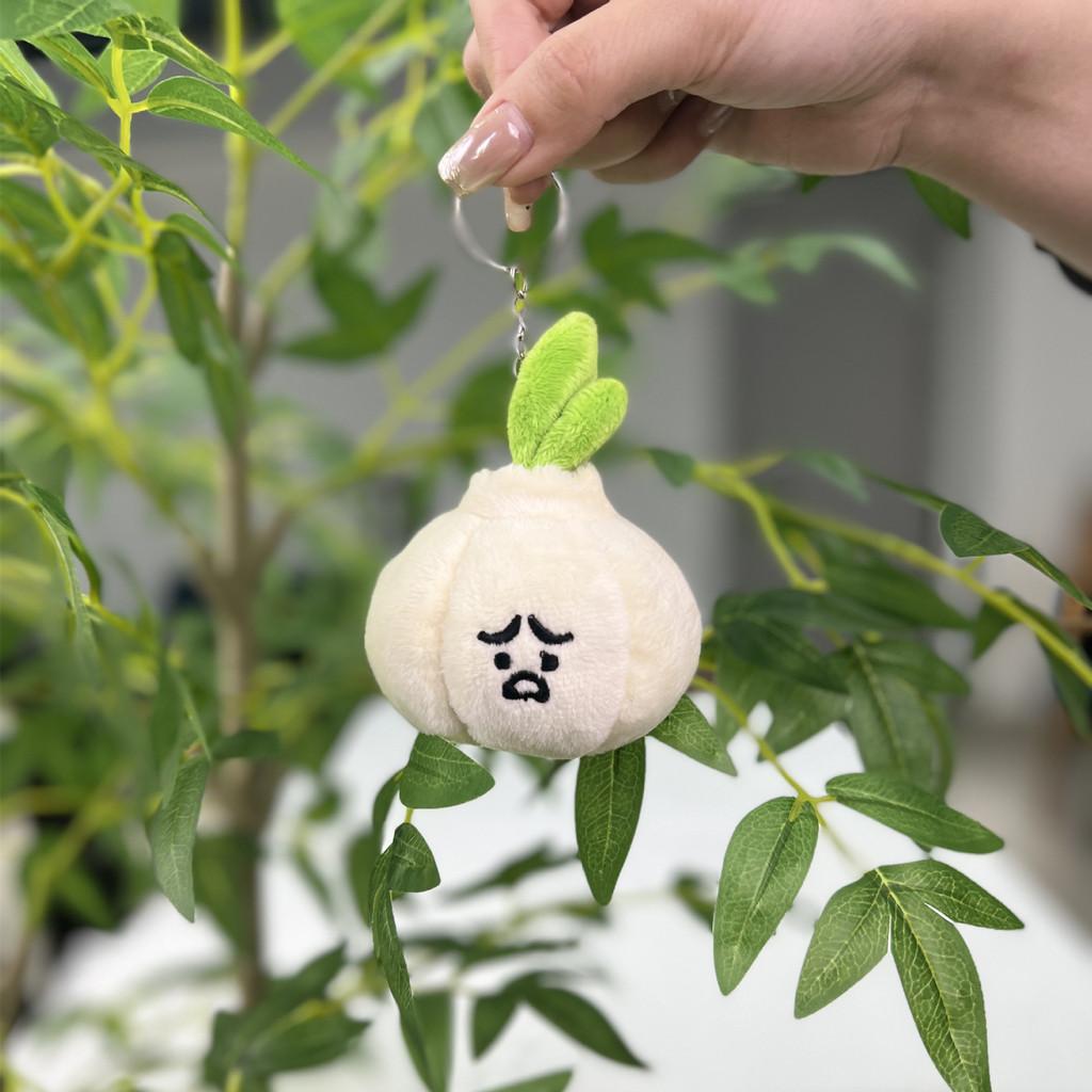 And Soft Colorful Plush Vegetable Characters Including Garlic Onion And Chili Keychains
