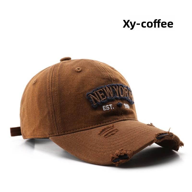 Cotton Baseball Cap With Embroidered Letters For Men And Women Outdoor Sun Protection
