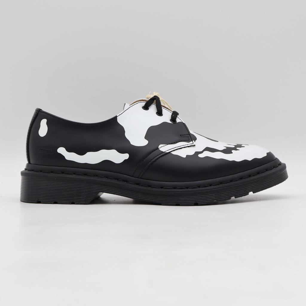 42936001 Supreme Dr.Martens 1461 Totenkopf 3-Loch Schuh Schwarz Weiß (25FW Woche 14) (Männer