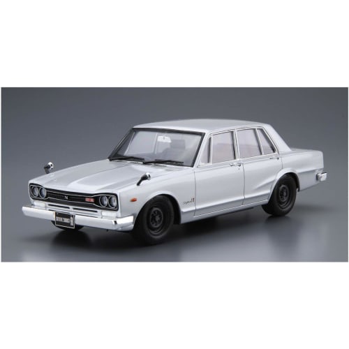 Aoshima Bunka Kyozai 1/24 Scale The Model Car Series No. 45 Nissan PGC10 Skyline 2000GT-R 1970 Plastic Model