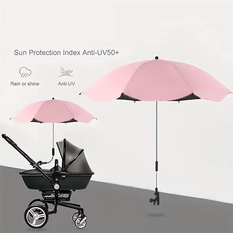 Universal Baby Car Pram Umbrella Adjustable Shade Umbrella Uv Sunshade For Stroller Accessories Sun Visor Portable Parasol Items