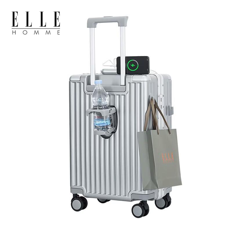ELLE HOMME EH2408 Ön Açılan Alüminyum Çerçeveli Bagaj