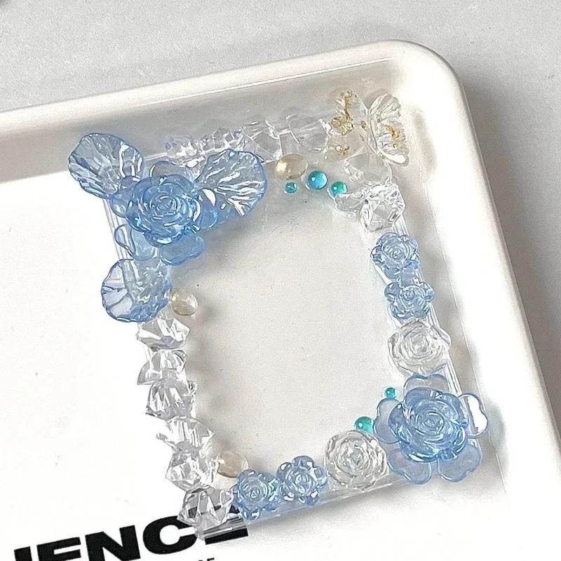 

Акриловые фоторамки с цветами ручной работы для женщин 3 дюйма K-pop фоторамка INS стиль креативные подарки для девочек украшение для дома