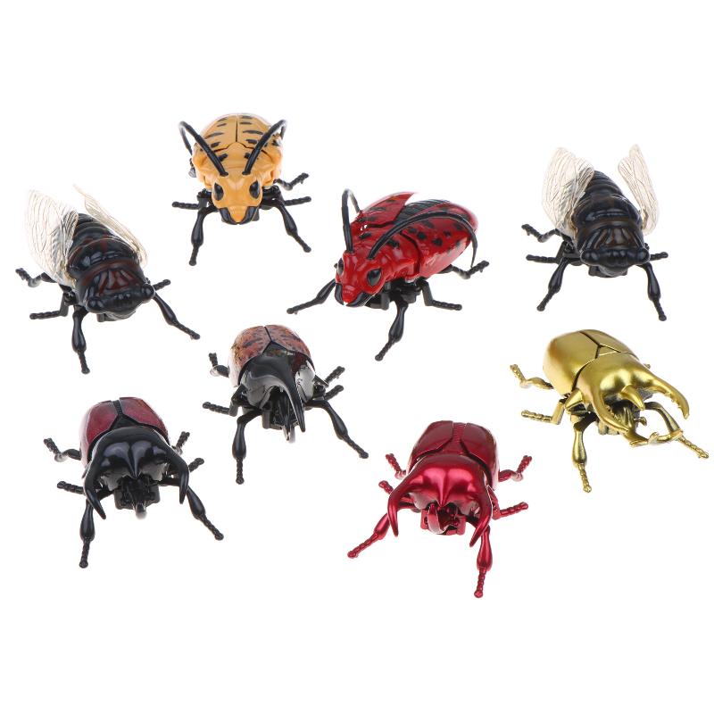 3Pcs Set Wind Up Insect Toys Fun Clockwork Prank Fidget Gadgets Easy Operation for Toddlers Preschoolers Casual Play