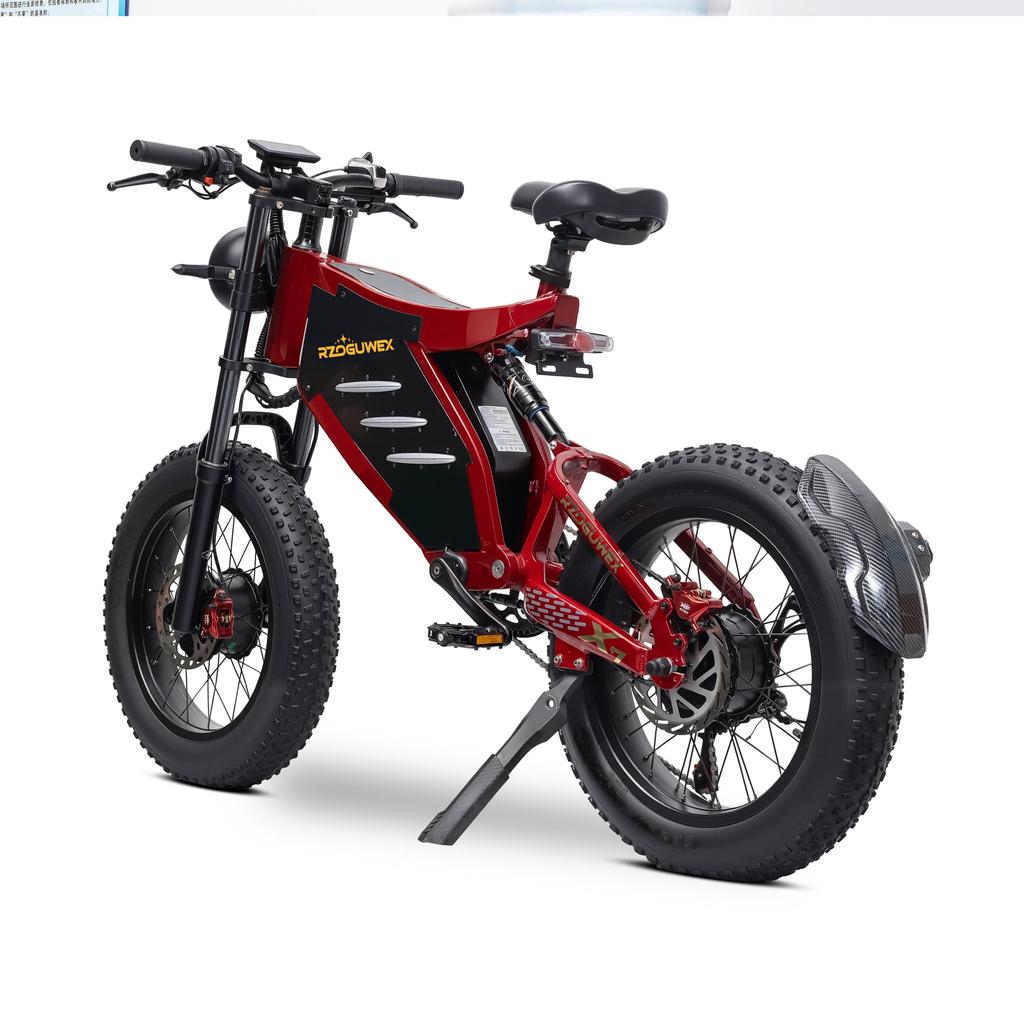 New RZOGUWEX X7 2026 All-terrain Electric Bike for EU, Double Engine 2000W, 48V 30AH Battery, Double Hydraulic Brakes, 20 Inch Fat Tyres