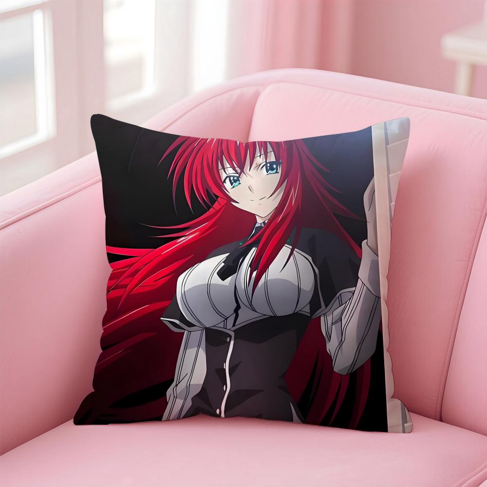 Anime Cartoon HHigh SSchool DxDBeautiful Cushion Cover Pillow Case Soft Skin Friendly Fabric  Concealed Zipper