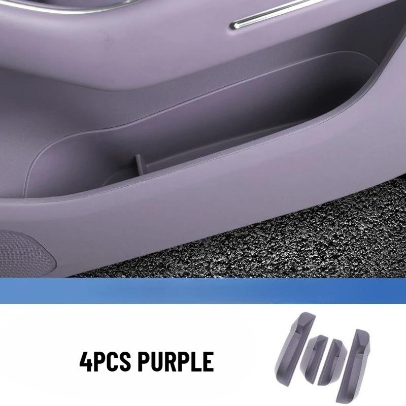 For Leapmotor C10 C16 2024 2025 Door Side Storage Box TPE Front Rear Door Handle Organizer Tidying Car Accessories