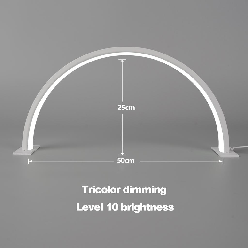 Nail table lamp shadowless fill light nail lighting lamp desktop beauty table lamp half moon shaped beauty lamp
