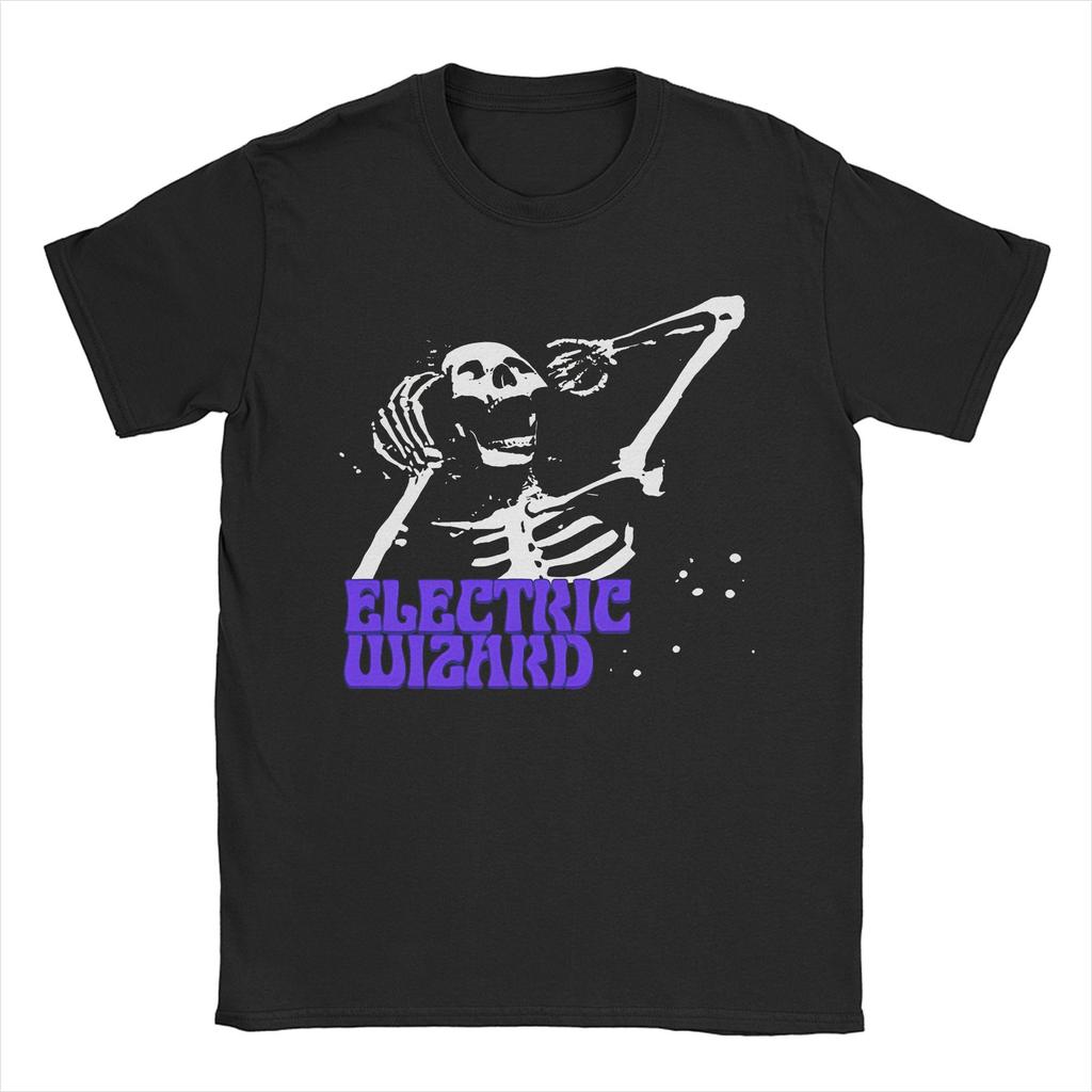 Men Women Electric Wizard  Dopethrone Old School UK Doom Stoner Metal T Shirts Pure Cotton Clothing Short Sleeve Tees TShirts