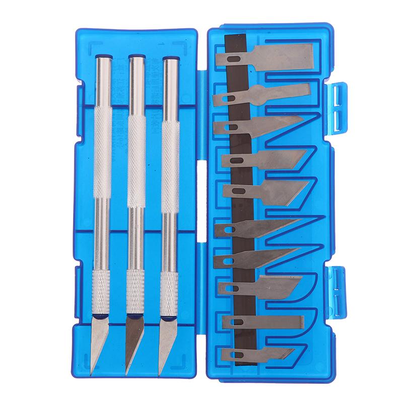13Pcs Metal Art Knife Aluminum Alloy Carving Knife Tool Set - Perfect For Paper-Cut, Handcraft & Model Making