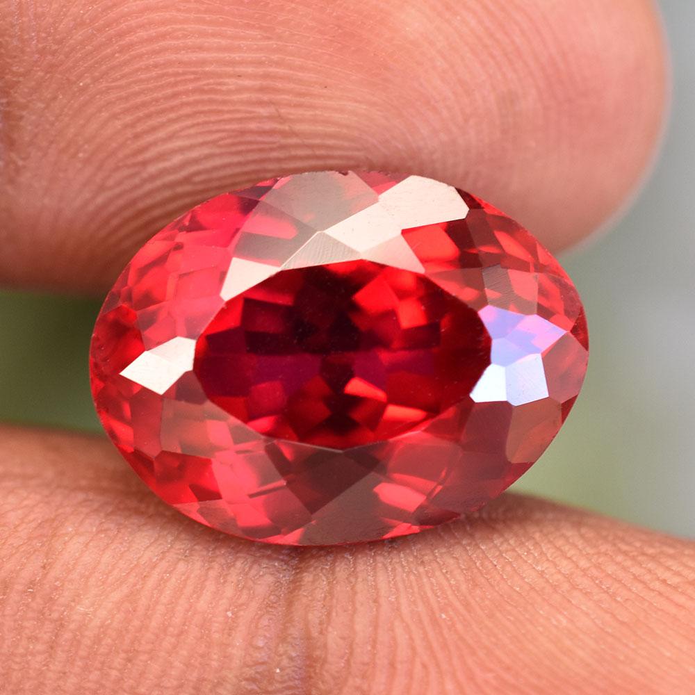 Natural Red Ruby Loose Gemstone 13 Ct Oval Shape for Valentine'S for Jewelry Making and Crafts