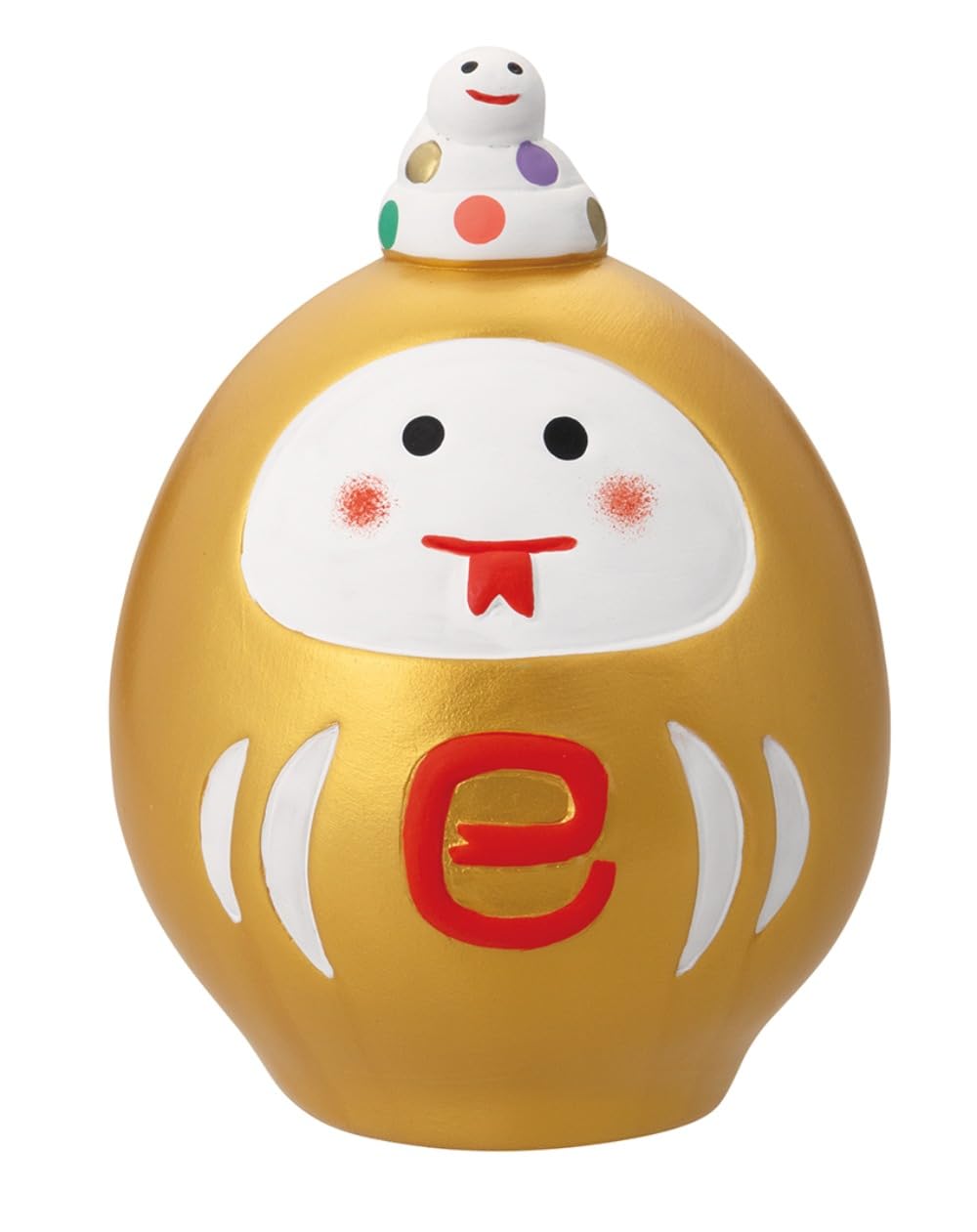 

Decor Corporation concombre Ceramic Zodiac Decoration Snake Daruma D2 Size Ikebana Approx. W2.2 H3.7 / Kagamimochi Approx. W6.8 D6.6 H9.4