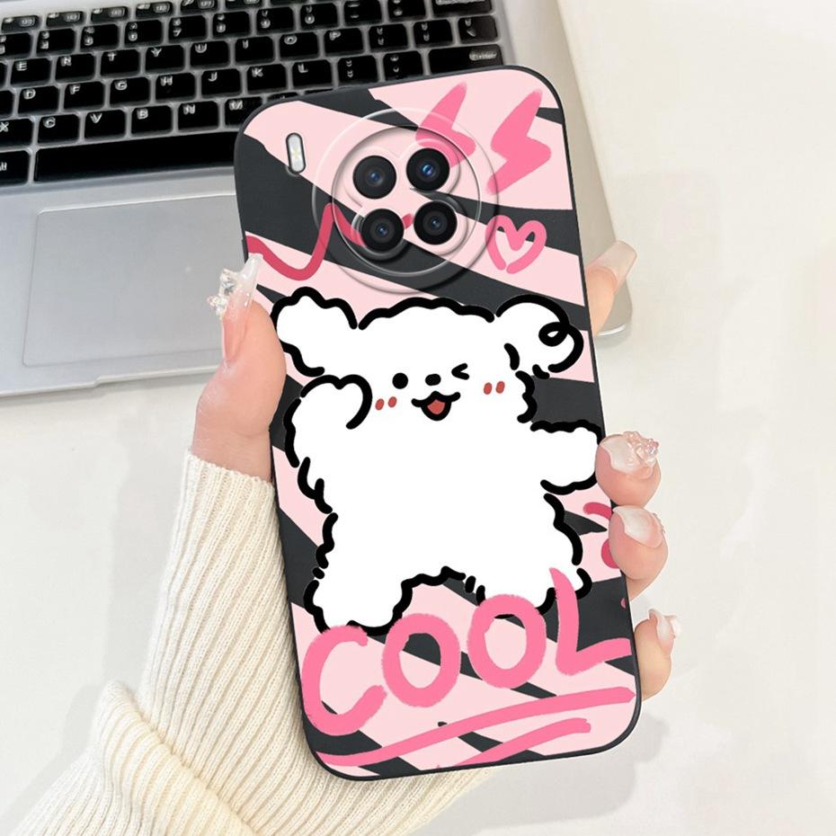 Lens Protective Case For Huawei Nova 8i NEN-L22 NEN-LX1 NEN-LX3 Cute Cartoon Soft Silicone Cover For Huawei Nova8i Phone Cases